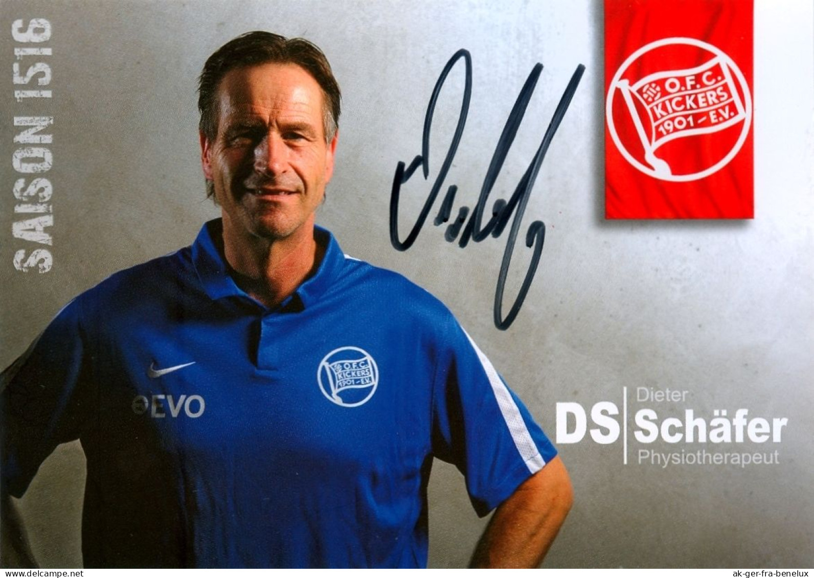 AK Dieter Schäfer Offenbacher Kickers 15-16 OFC Offenbach Am Main Autogrammkarte Fußball Football Deutschland Germany - Autographes