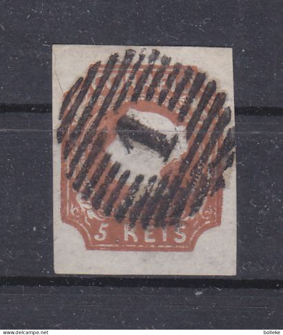 Portugal - Yvert 1 Oblitéré - Signé Par L'expert Brun - Rare - Valeur 1100 Euros - Used Stamps