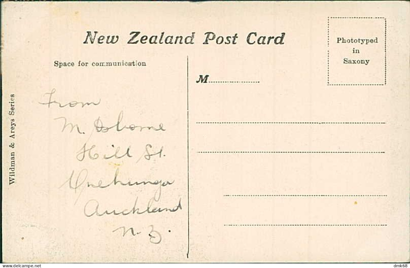 NEW ZEALAND - BLUE & GREEN LAKES - RORORUA - WILDMAN & AREYS SERIES -1920s / STAMP  (17452) - Nouvelle-Zélande