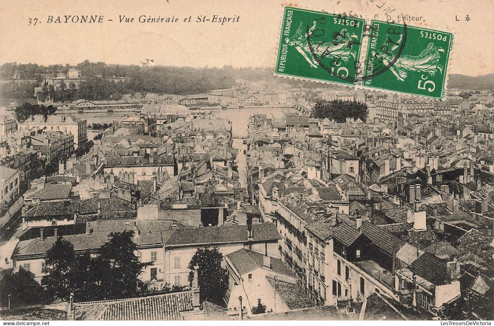 FRANCE - Bayonne - Vue Générale Et Saint Ésprit - Carte Postale Ancienne - Bayonne