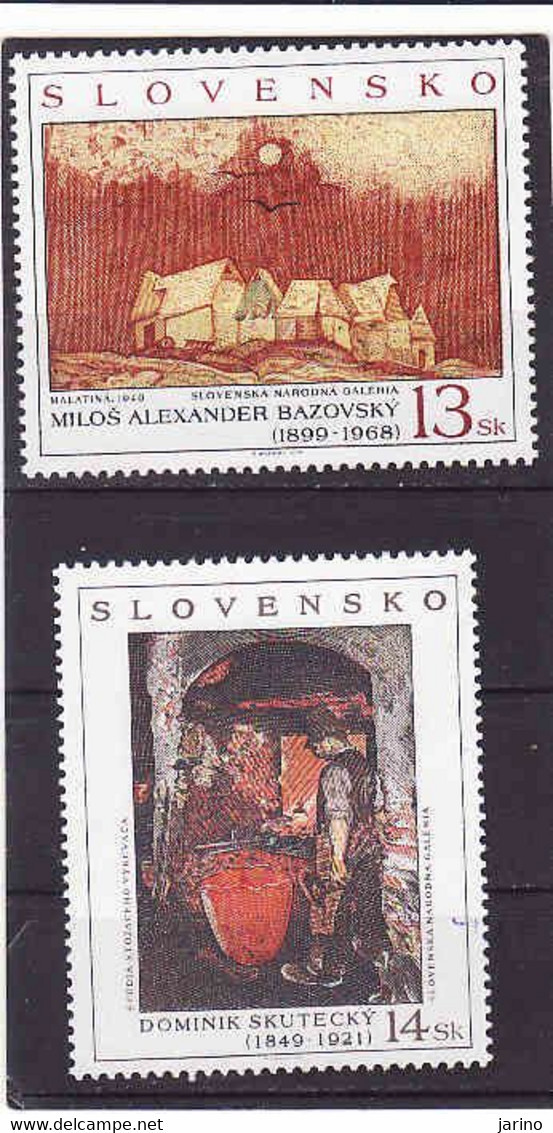 Slovakia 1999, Mi 352 - 353, Art, Bazovsky, Skutecky MNH - Nuovi