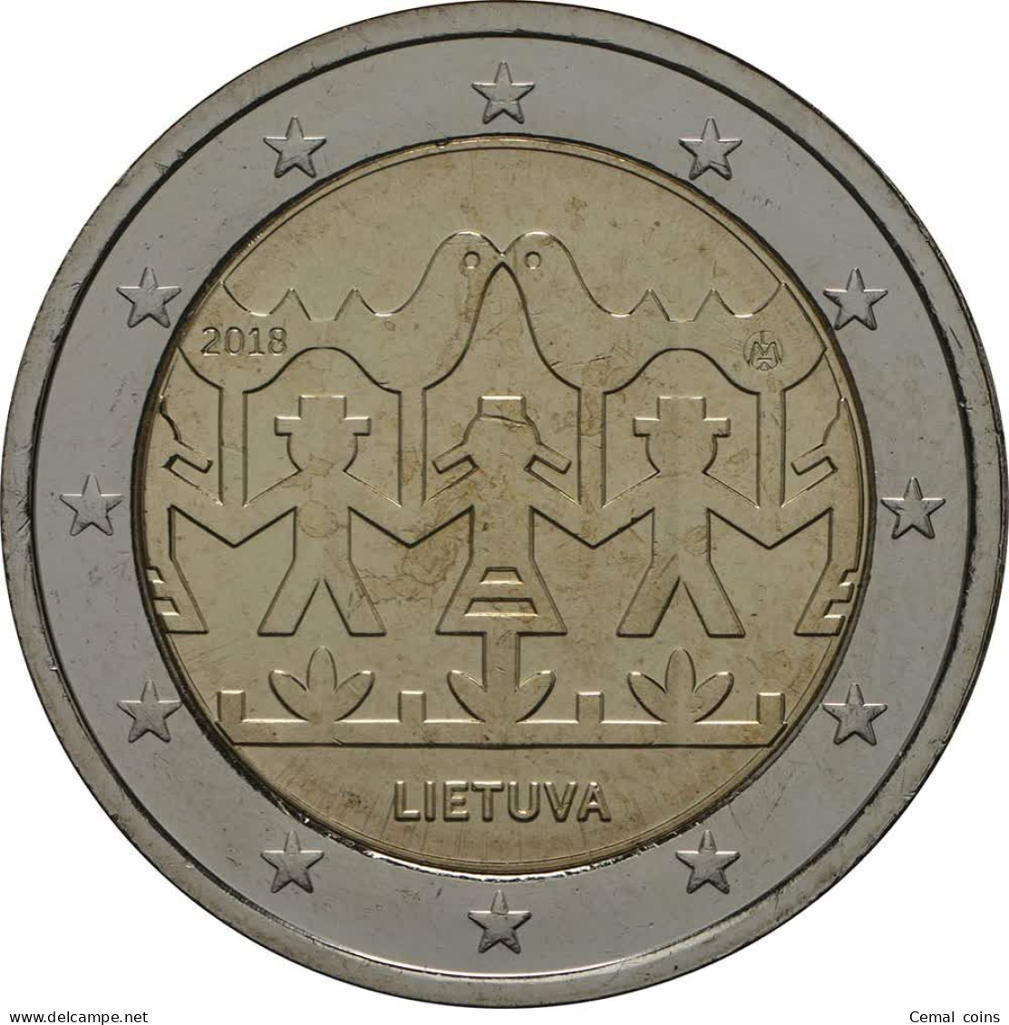 2 Euro 2018 Lithuania Coin - Lithuanian Song And Dance Celebration. - Lituanie