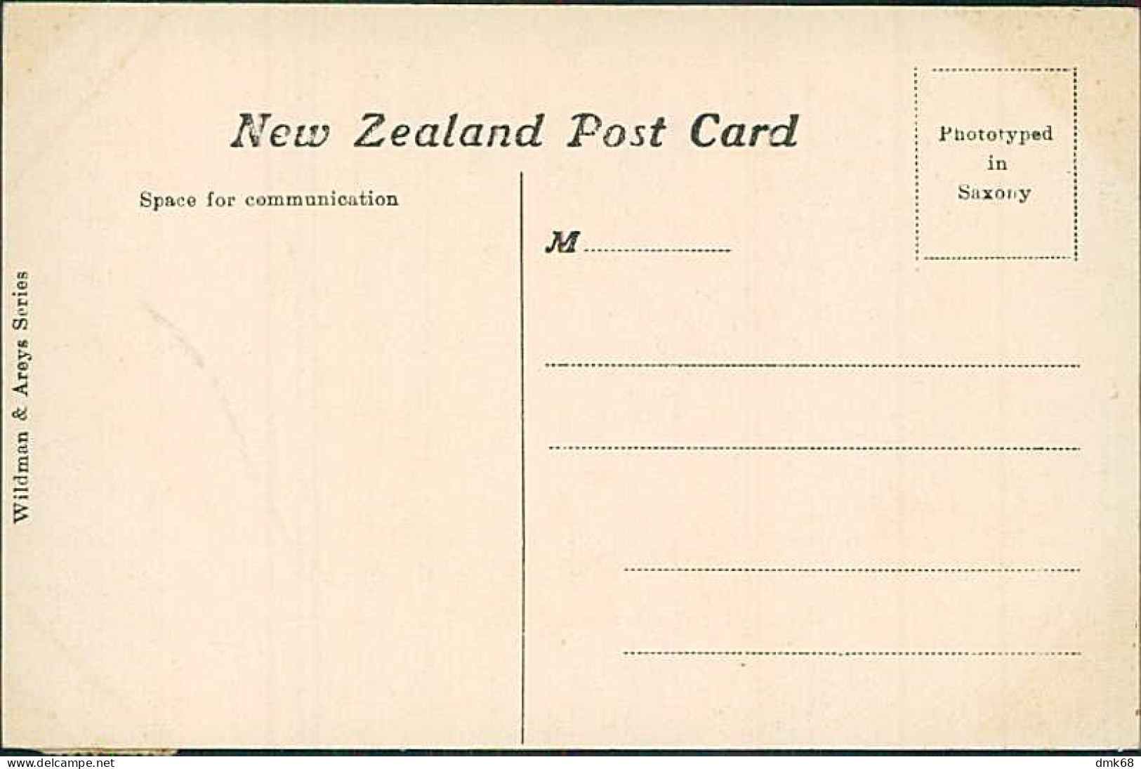 NEW ZEALAND - WHAKAREWAREWA - MAORI VILLAGE - WILDMAN & AREYS SERIES -1920s / STAMP  (17453) - Nouvelle-Zélande