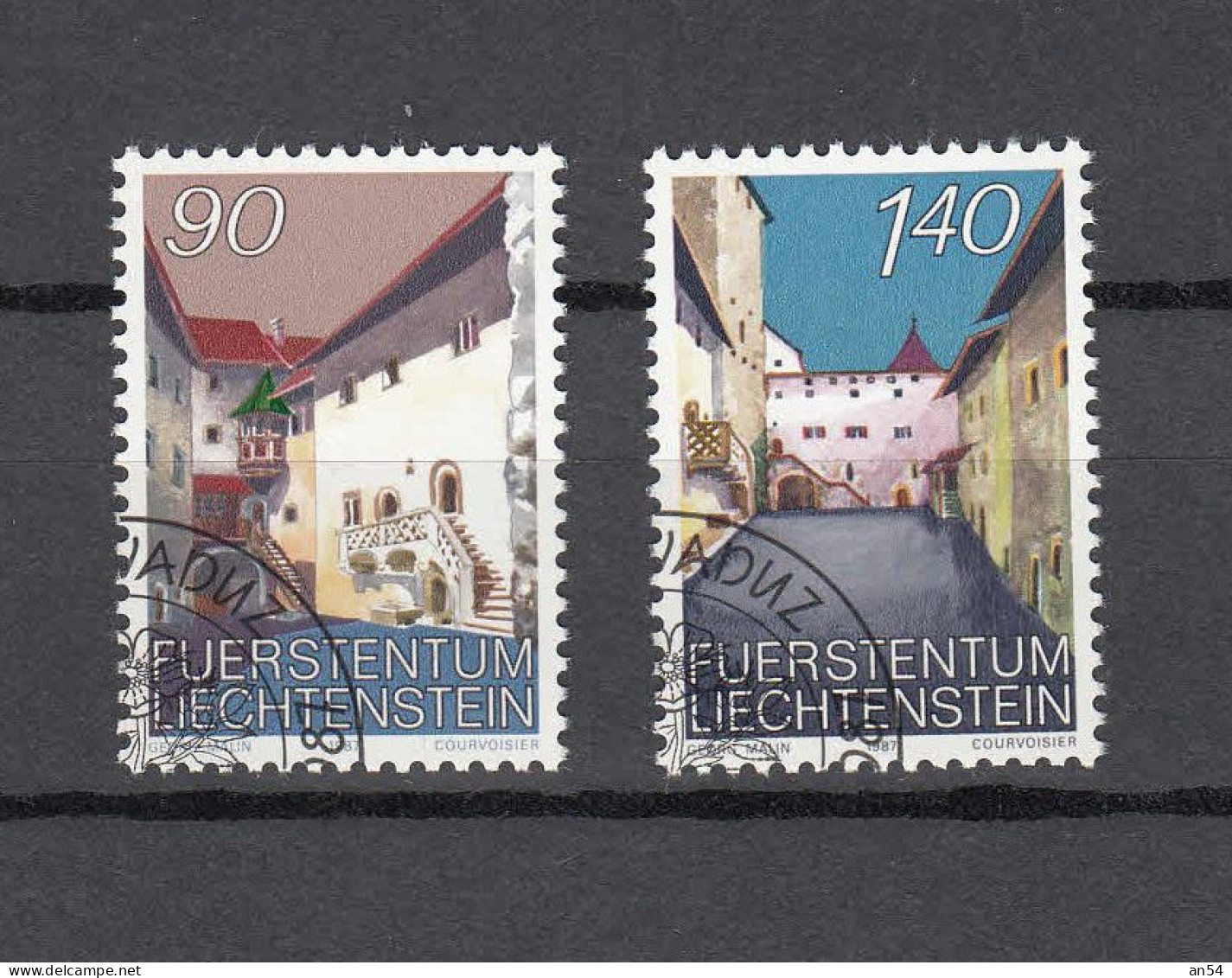 LIECHTENSTEIN 1987     N° 859 - 860   OBLITERES  CATALOGUE  ZUMSTEIN - Gebraucht