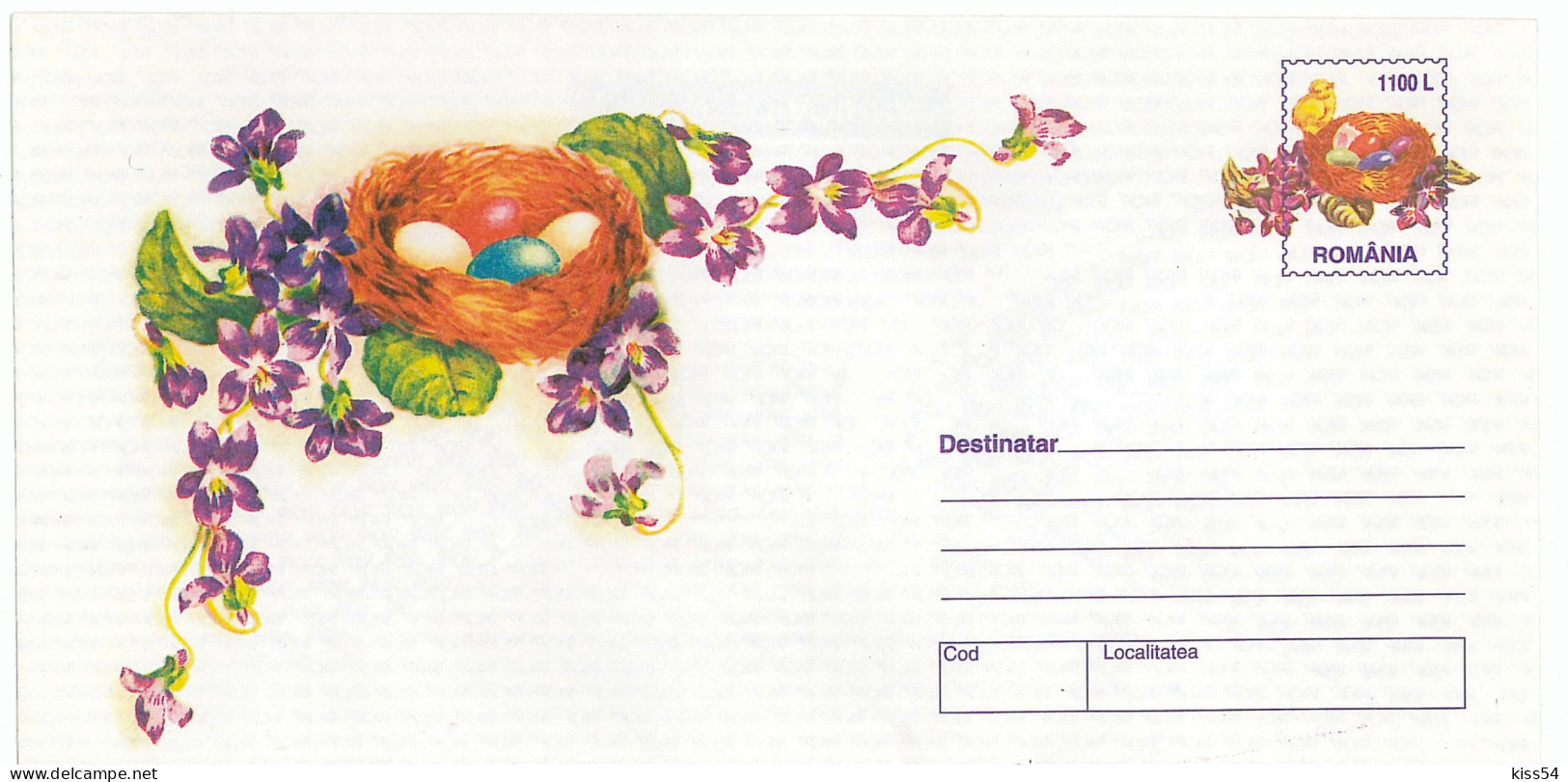 IP 99 - 9 Chiken, Eggs, At Nest, Romania - Stationery - Unused - 1999 - Gallinacées & Faisans