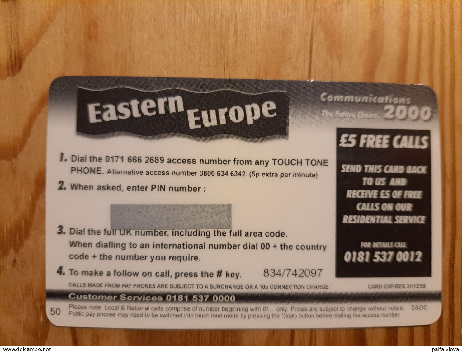 Prepaid Phonecard United Kingdom, Communications 2000, Eastern Europe - [ 8] Ediciones De Empresas