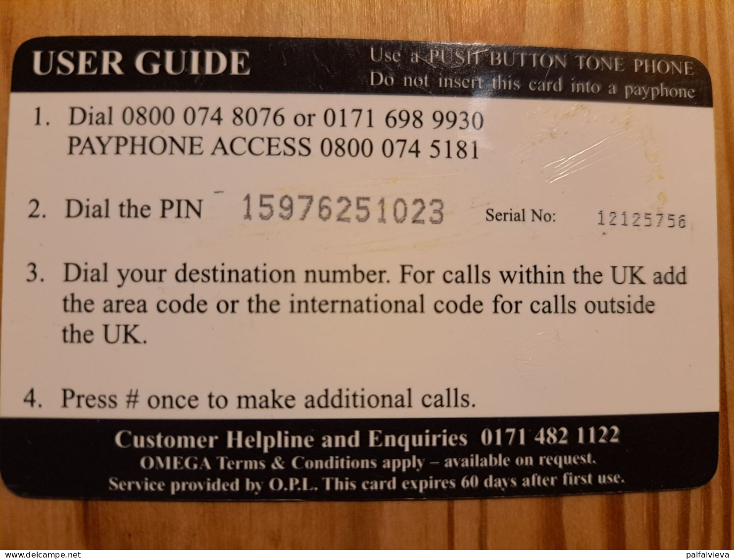 Prepaid Phonecard United Kingdom, Climax - Emissions Entreprises