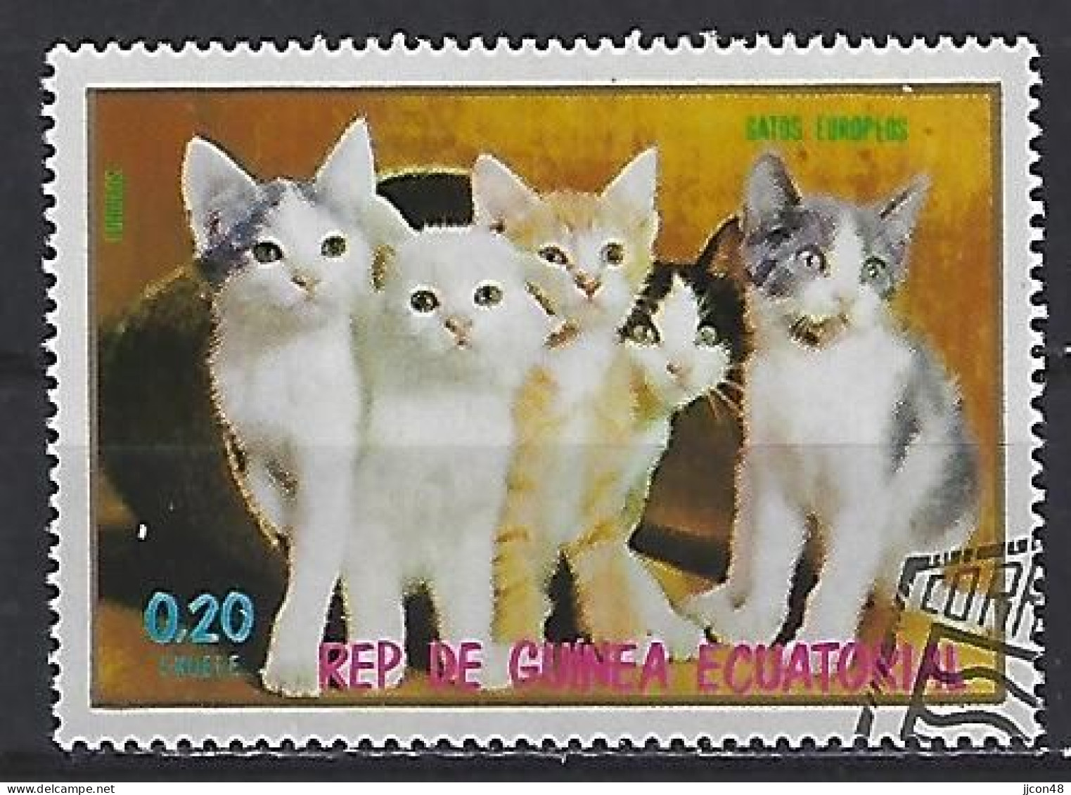 Equatorial Guinea 1976  Kittens (o) Mi.1019 - Guinea Ecuatorial