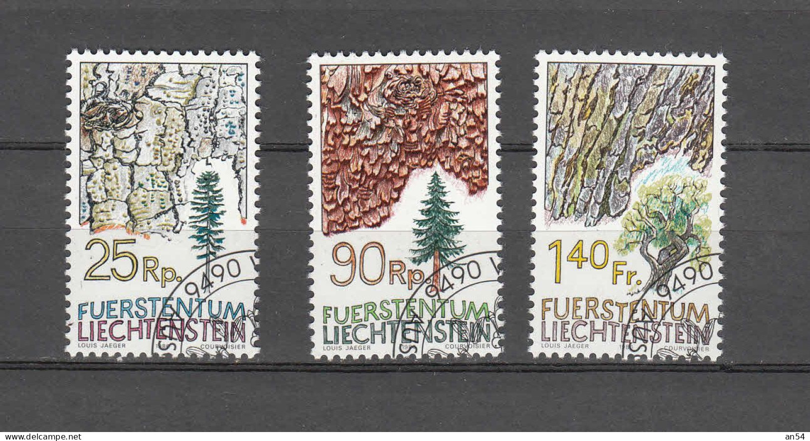 LIECHTENSTEIN 1986     N° 853 à 855  OBLITERES  CATALOGUE  ZUMSTEIN - Gebraucht