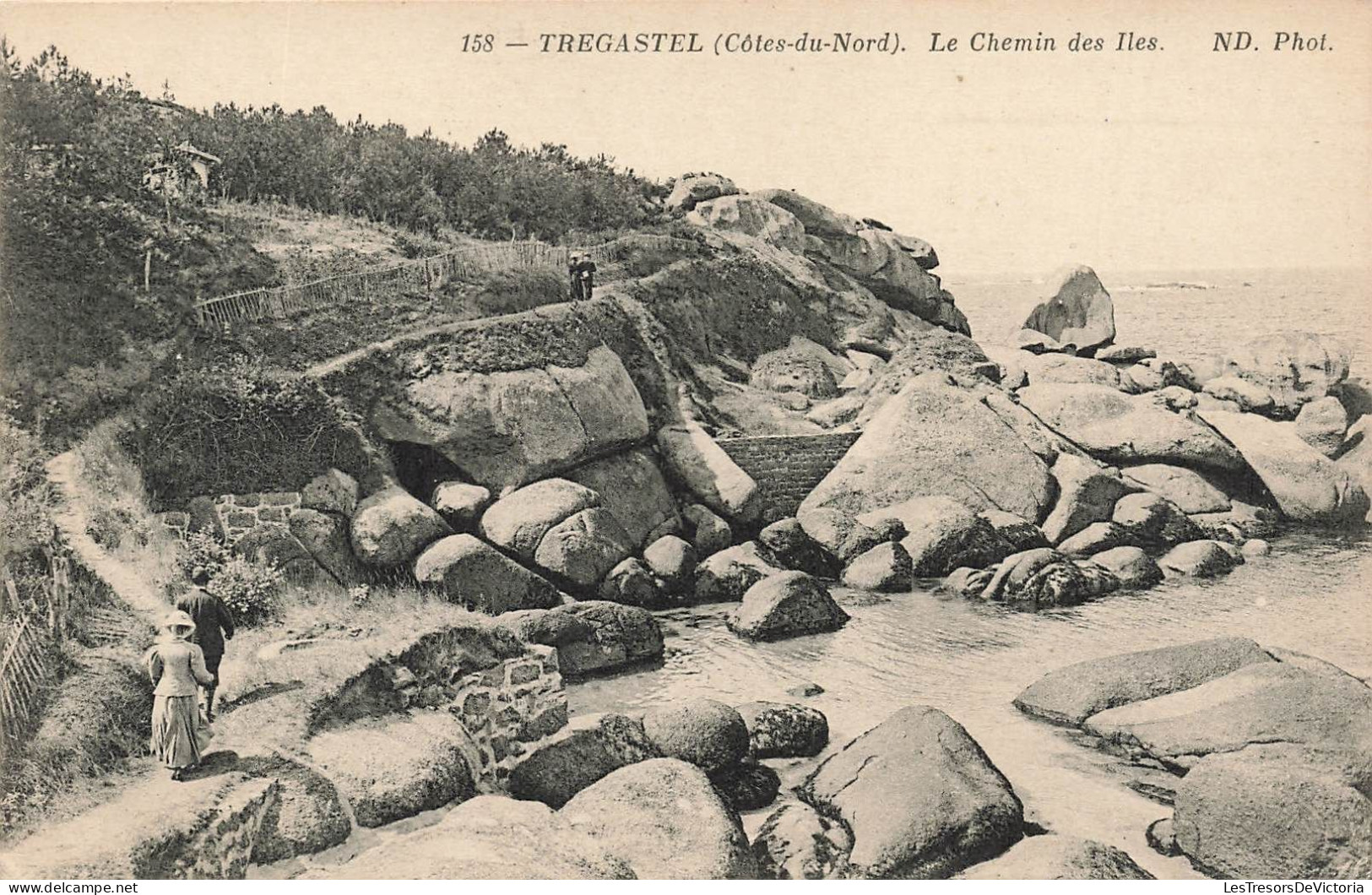 FRANCE - Trégastel - Le Chemin Des Iles - Carte Postale Ancienne - Trégastel