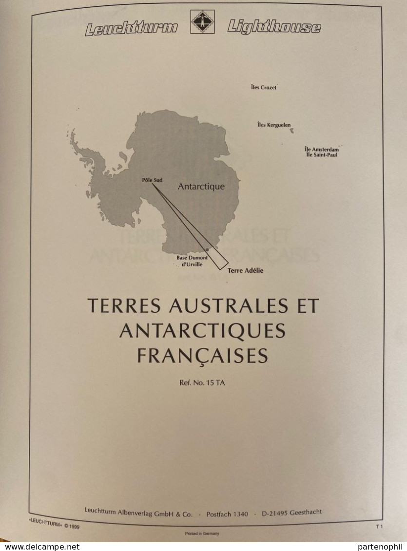 689 - Territorio Antartico Francese 1955/2022 - Collezione Quasi Completa Del Periodo Montata In Un 2 Album Della Leucht - Verzamelingen & Reeksen