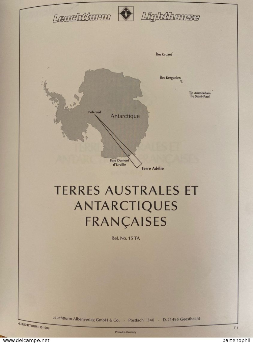 689 - Territorio Antartico Francese 1955/2022 - Collezione Quasi Completa Del Periodo Montata In Un 2 Album Della Leucht - Collections, Lots & Séries