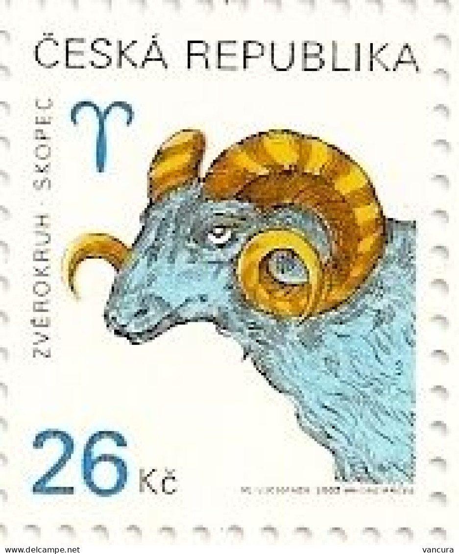 ** 350 Czech Republic Aries Zodiac 2003 Astronomy Astrology Mythology - Mitología