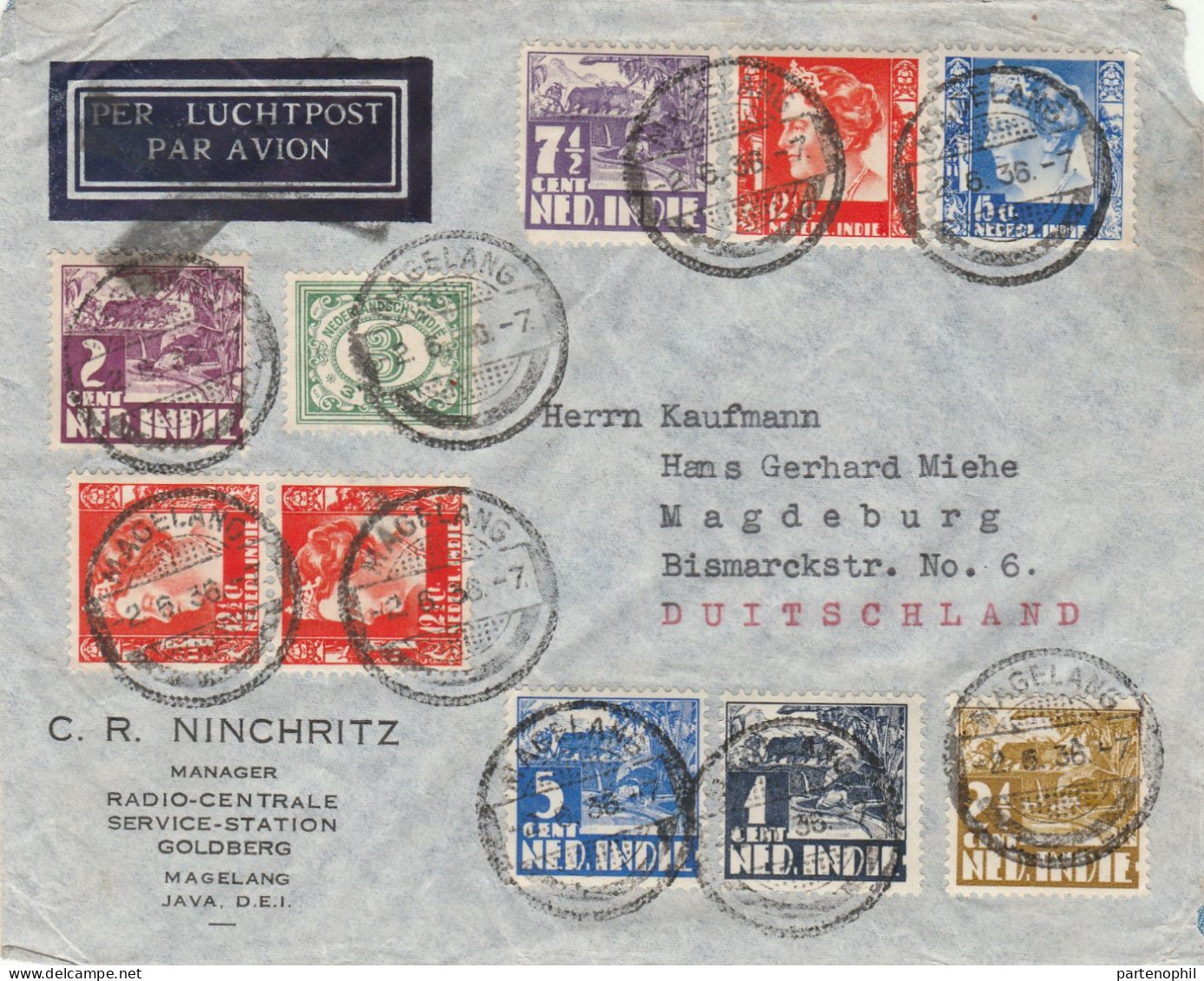 688 - Area Europea - Oltremare 1895/1950 - Insieme di 28 tra lettere e cartoline con interessanti affrancature, notate a
