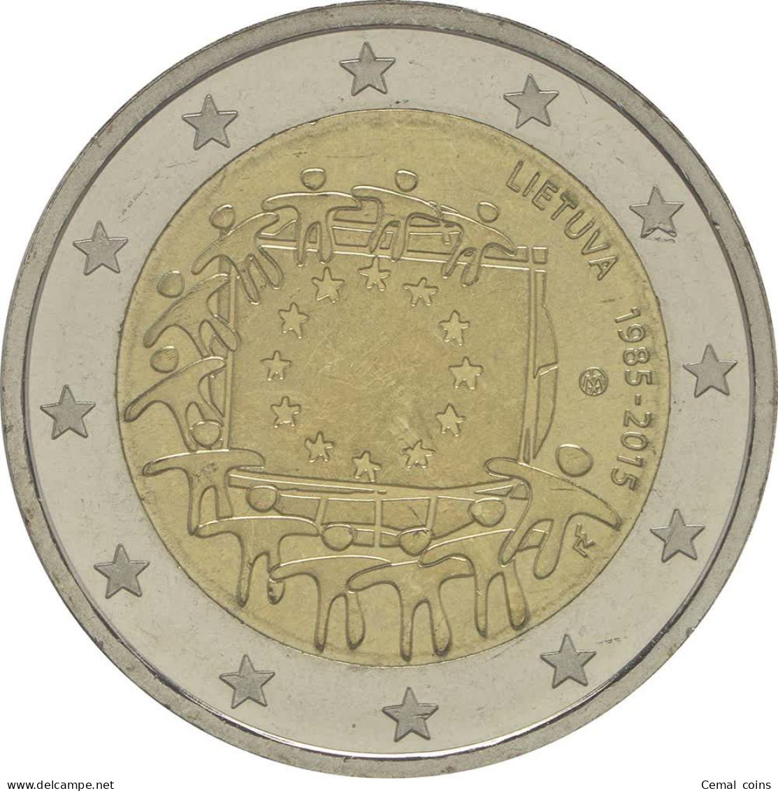 2 Euro 2015 Lithuania Coin - The 30th Anniversary Of The EU Flag. - Lituanie