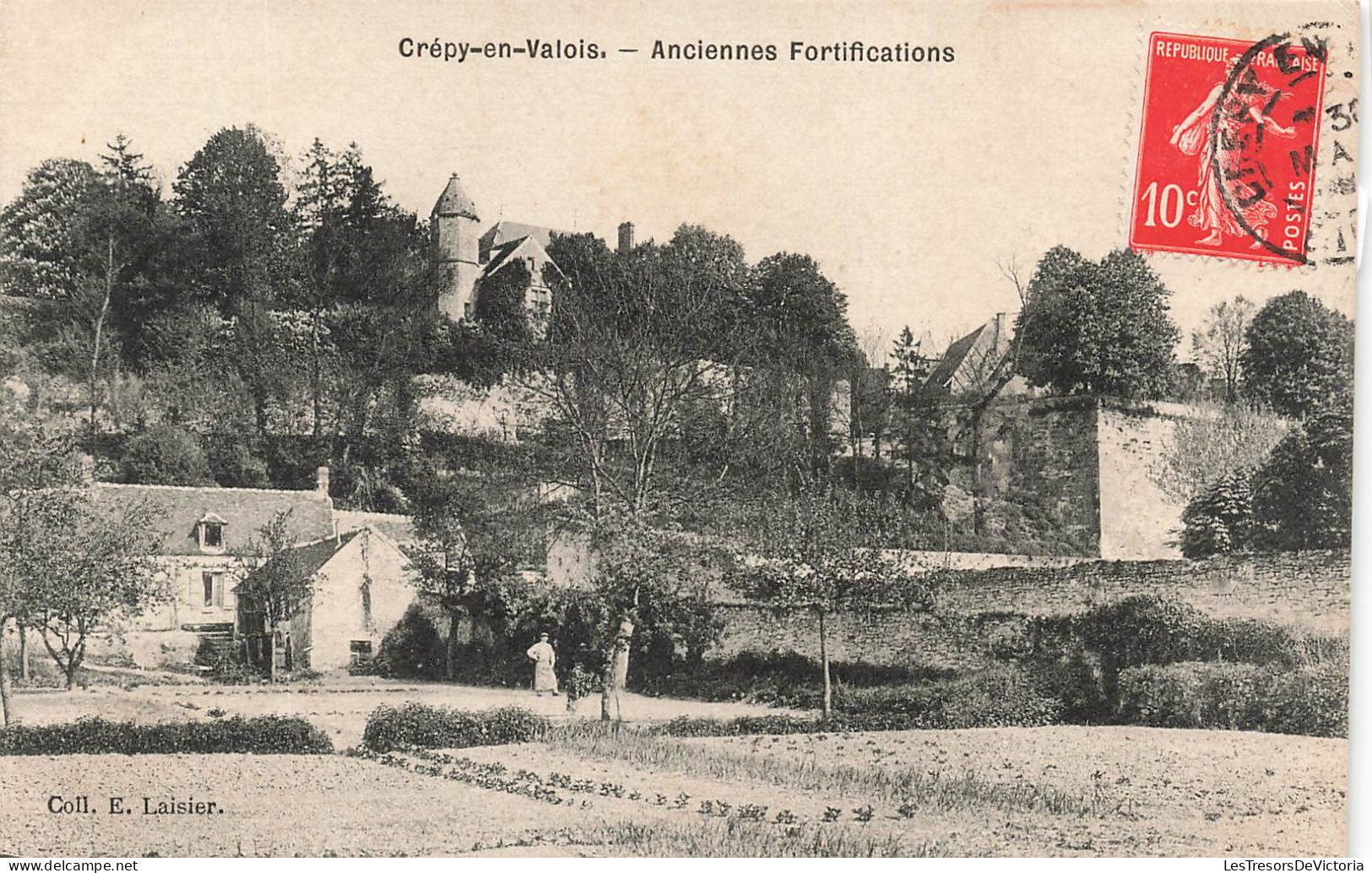 FRANCE - Crépy-en-Valois - Vue Générale Anciennes Fortifications - Coll E Laisier - Carte Postale Ancienne - Crepy En Valois