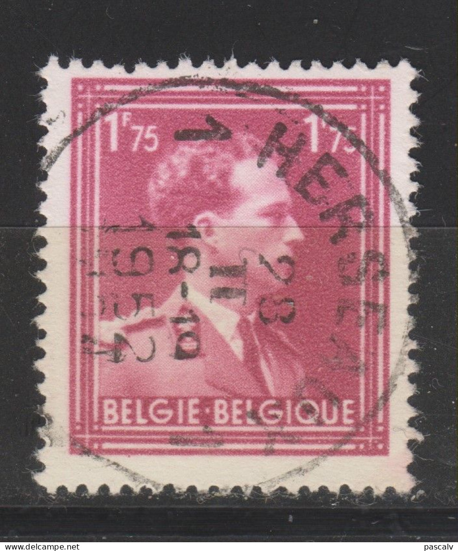 COB 832 Oblitération Centrale HERSEAUX 1 - 1936-1957 Offener Kragen