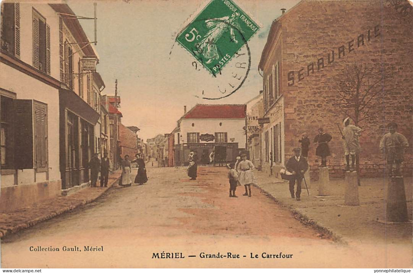 95 - VAL D'OISE - MÉREIL - Grande Rue - Le Carrefour - 10883 - Meriel