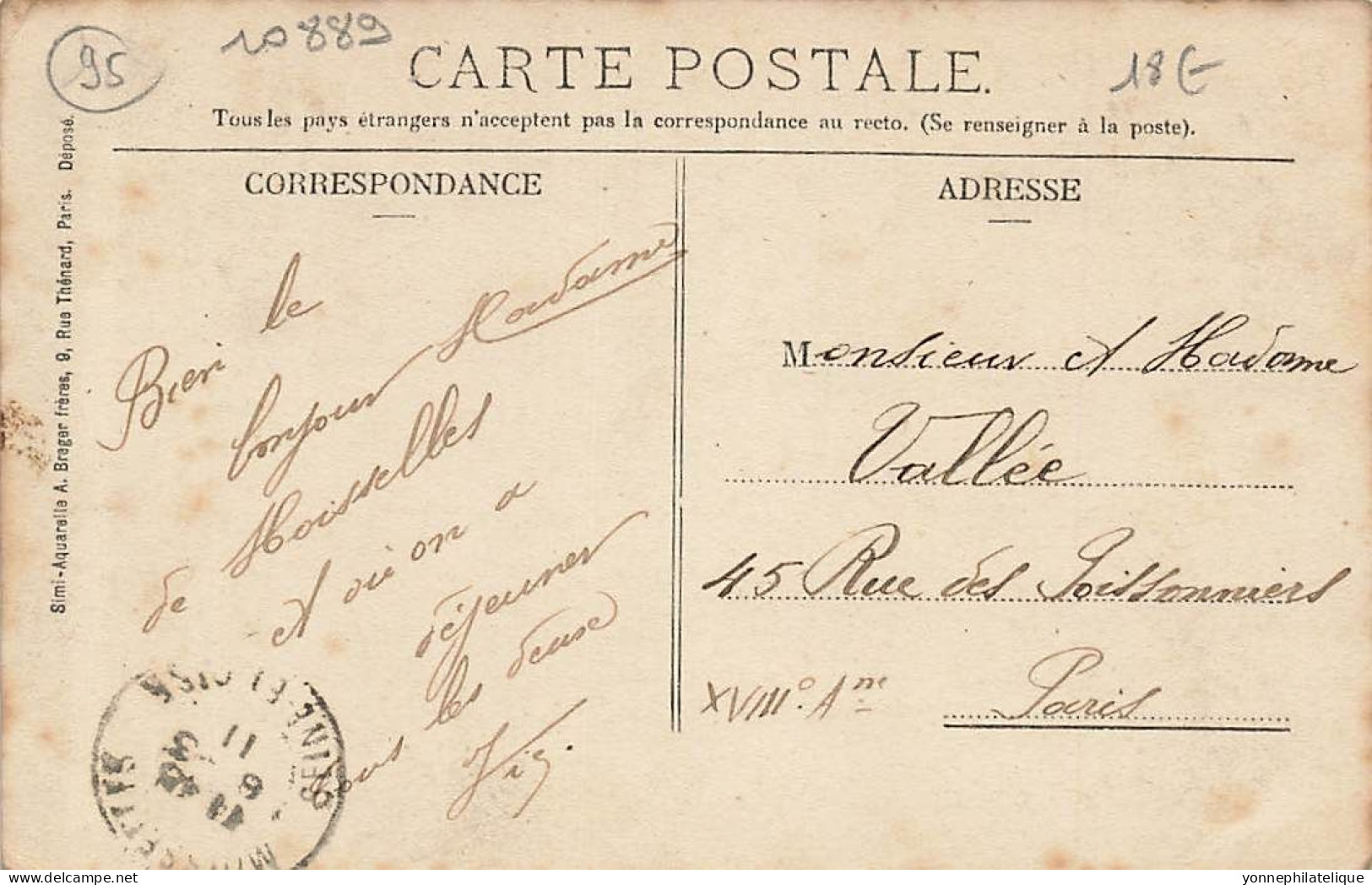 95 - VAL D'OISE - MOISSELLES - Carte éditeur Maison Legrain, Tabac - 10889 - Moisselles