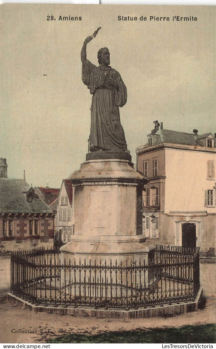 FRANCE - Amiens - Vue Générale Statue De Pierre L'Ermte - Collection R L ? - Carte Postale Ancienne - Amiens