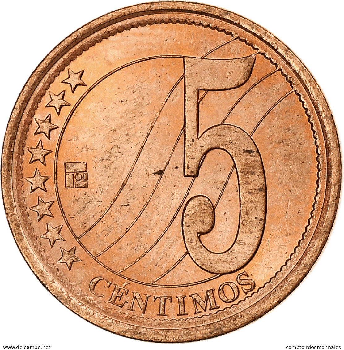 Venezuela, 5 Centimos, 2007, Maracay, Cuivre Plaqué Acier, SUP, KM:88 - Venezuela