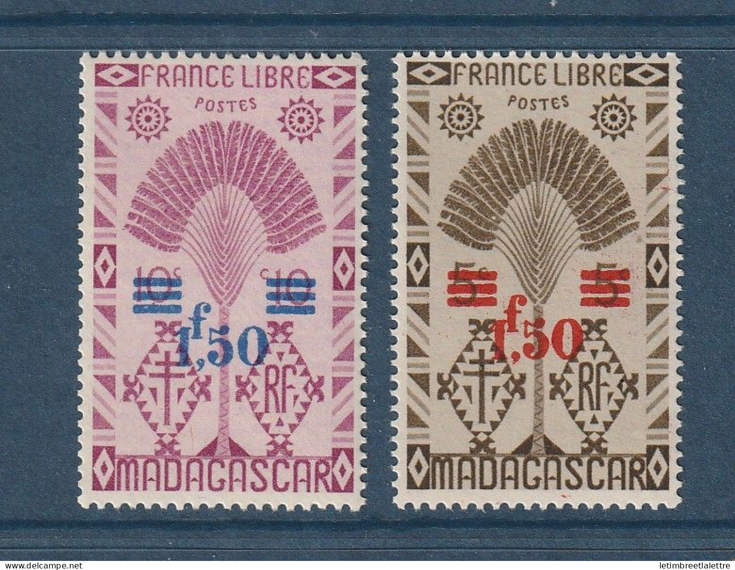 Madagascar - YT N° 286 Et 287 ** - Neuf Sans Charnière - 1944 - Unused Stamps