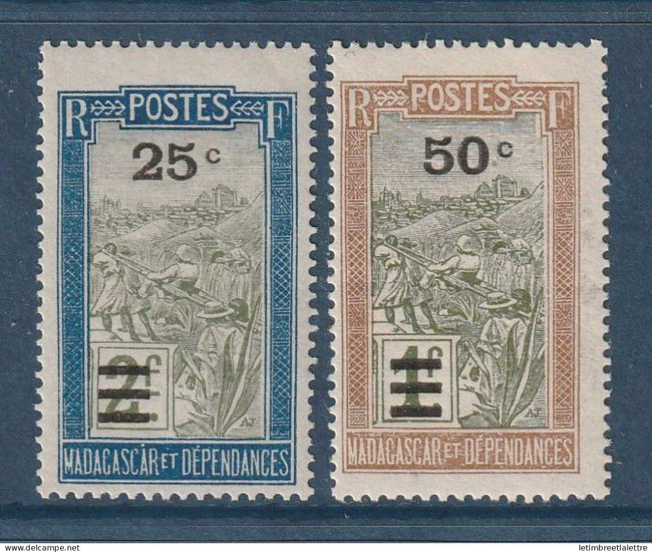 Madagascar N° 188 Et 189 ** - Neuf Sans Charnière - 1932 - Neufs