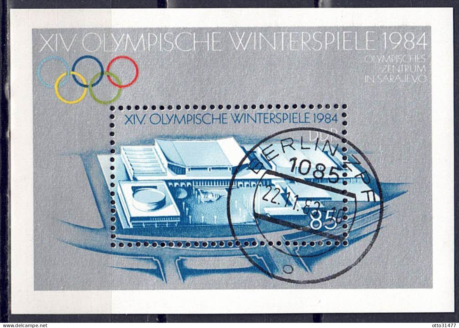 DDR 1983 - Olymp. Winterspiele, Block 74, Gestempelt / Used - 1981-1990