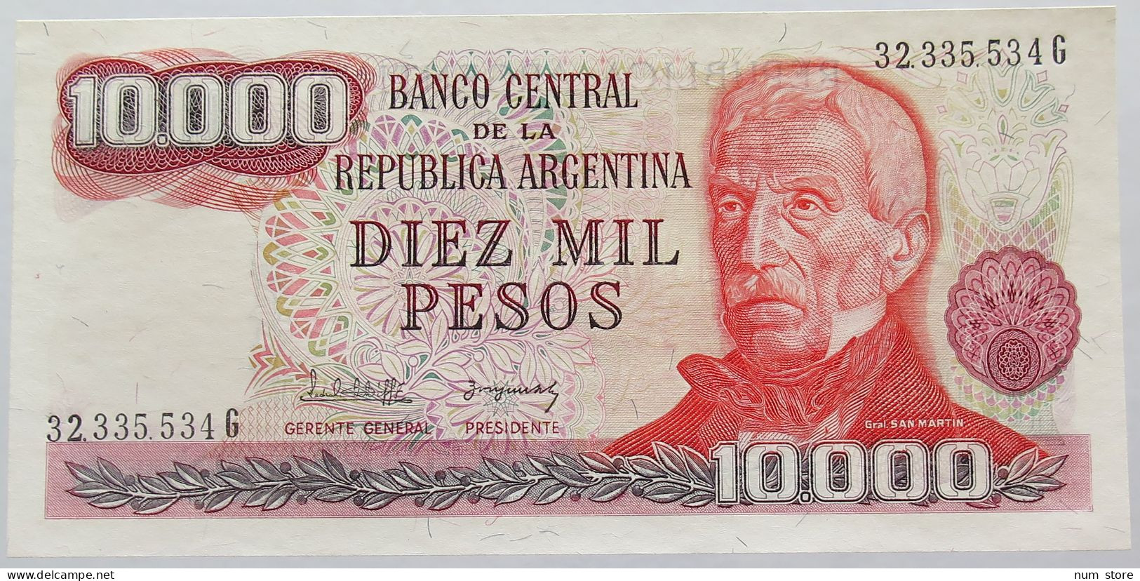 ARGENTINA 10000 PESO 1983 TOP #alb016 0149 - Argentina