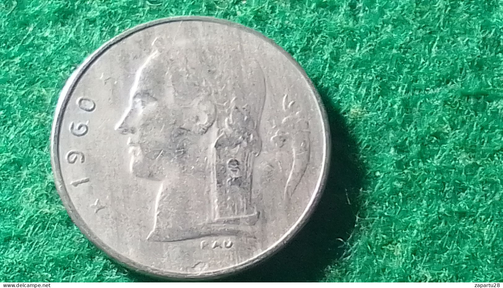 BELÇİKA - 1960-   1 FRANK - 25 Centimes