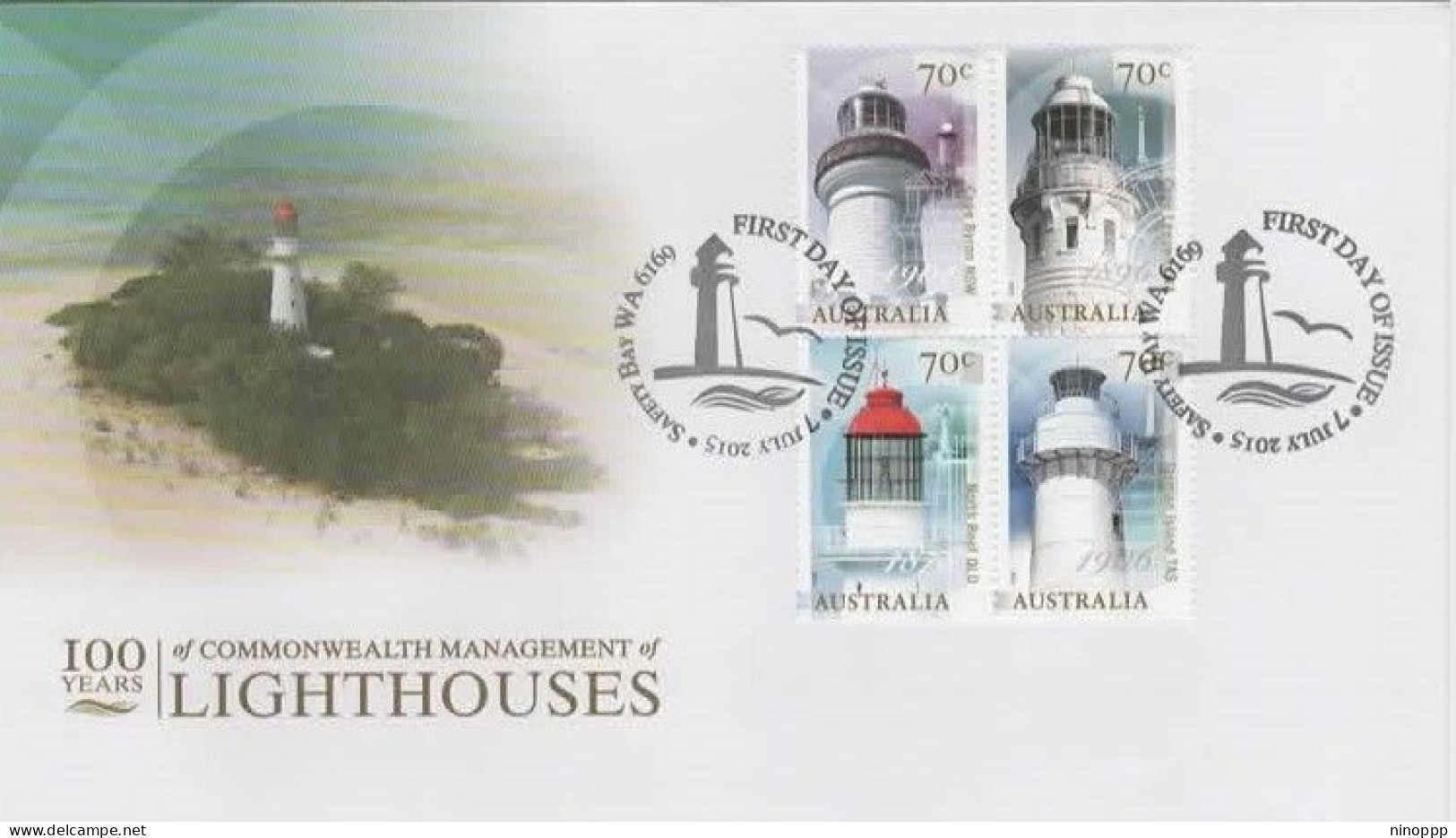 Australia 2015 Lighthouses FDC - Poststempel