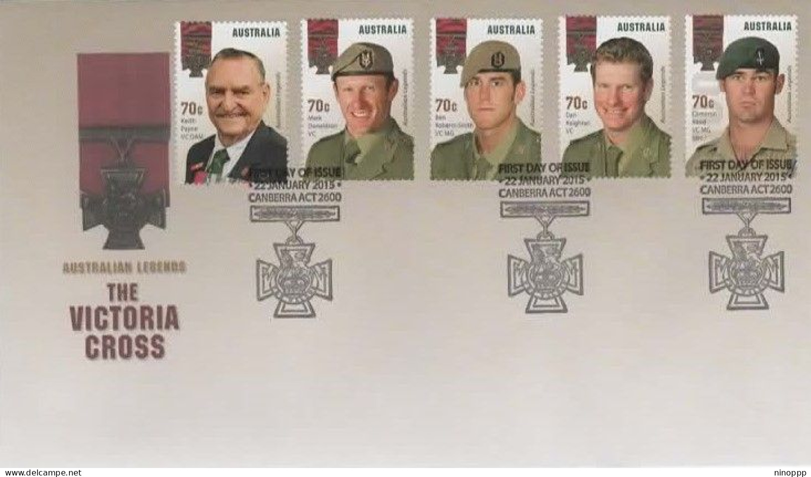 Australia 2015 The Victoria Cross  FDC - Marcofilia