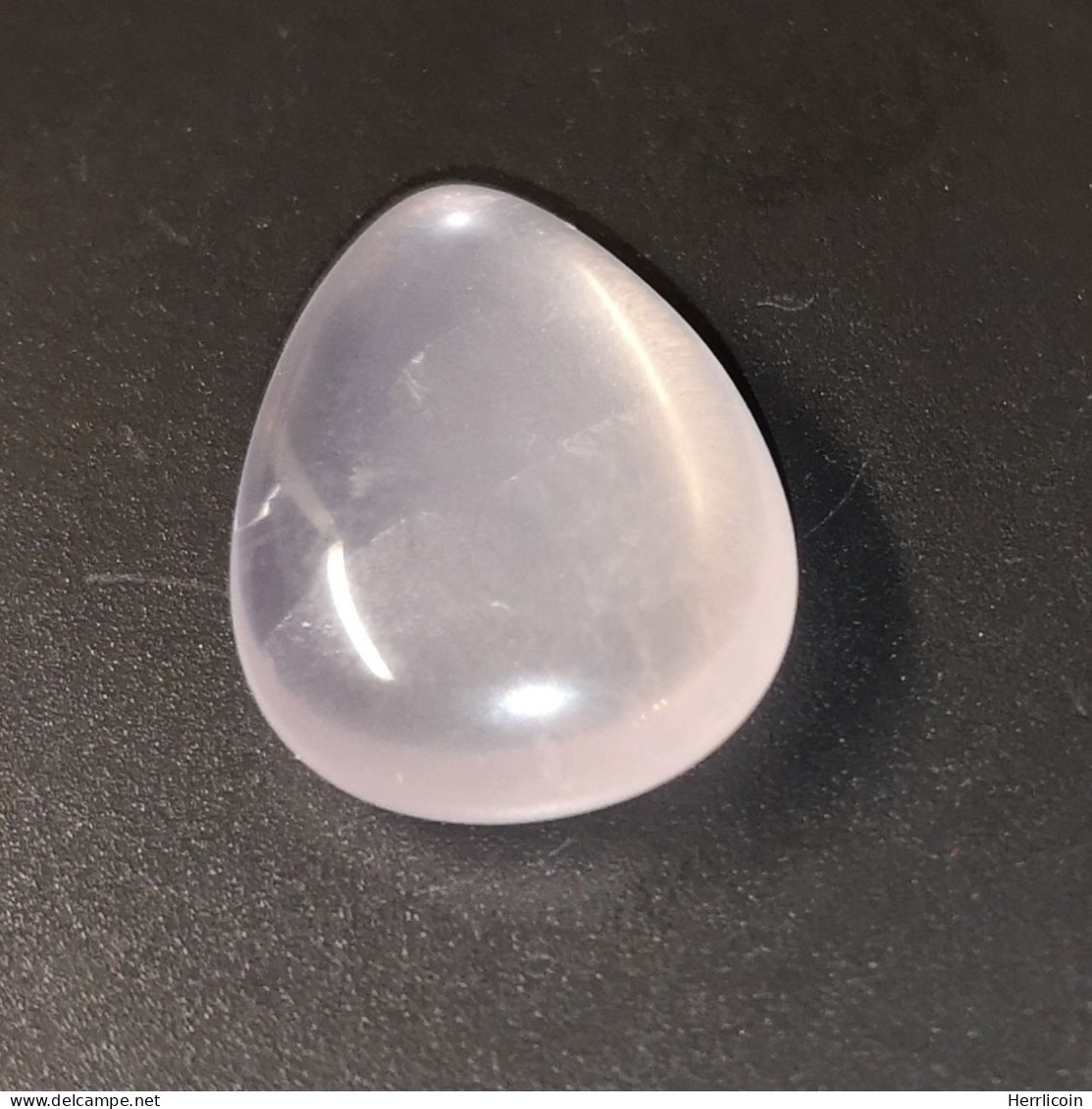 Quartz Rose Naturel Du Brésil - Cabochon 8.77 Carats - 17.6 X 13.0 X 5.3 Mm - Quarzo Rosa