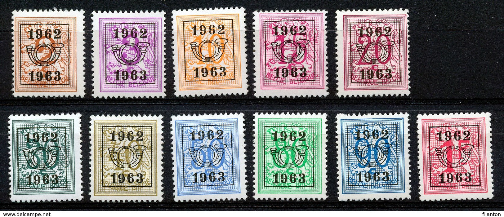 PRE 725/735 - MNH** - Typos 1951-80 (Chiffre Sur Lion)