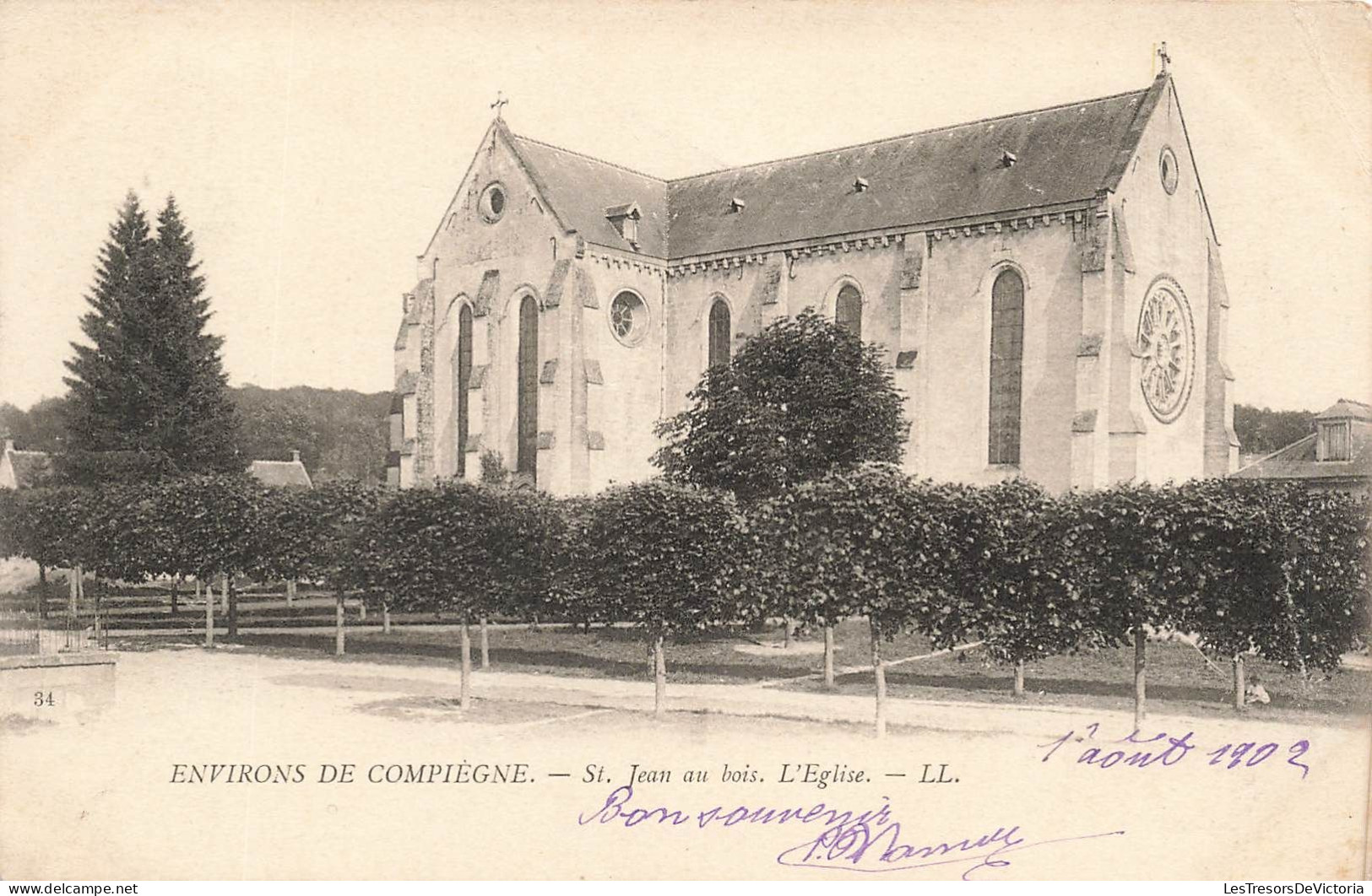 FRANCE - Environs De Compiègne - Vue Générale De St Jean Au Bois L'Eglise - LL - Carte Postale Ancienne - Compiegne