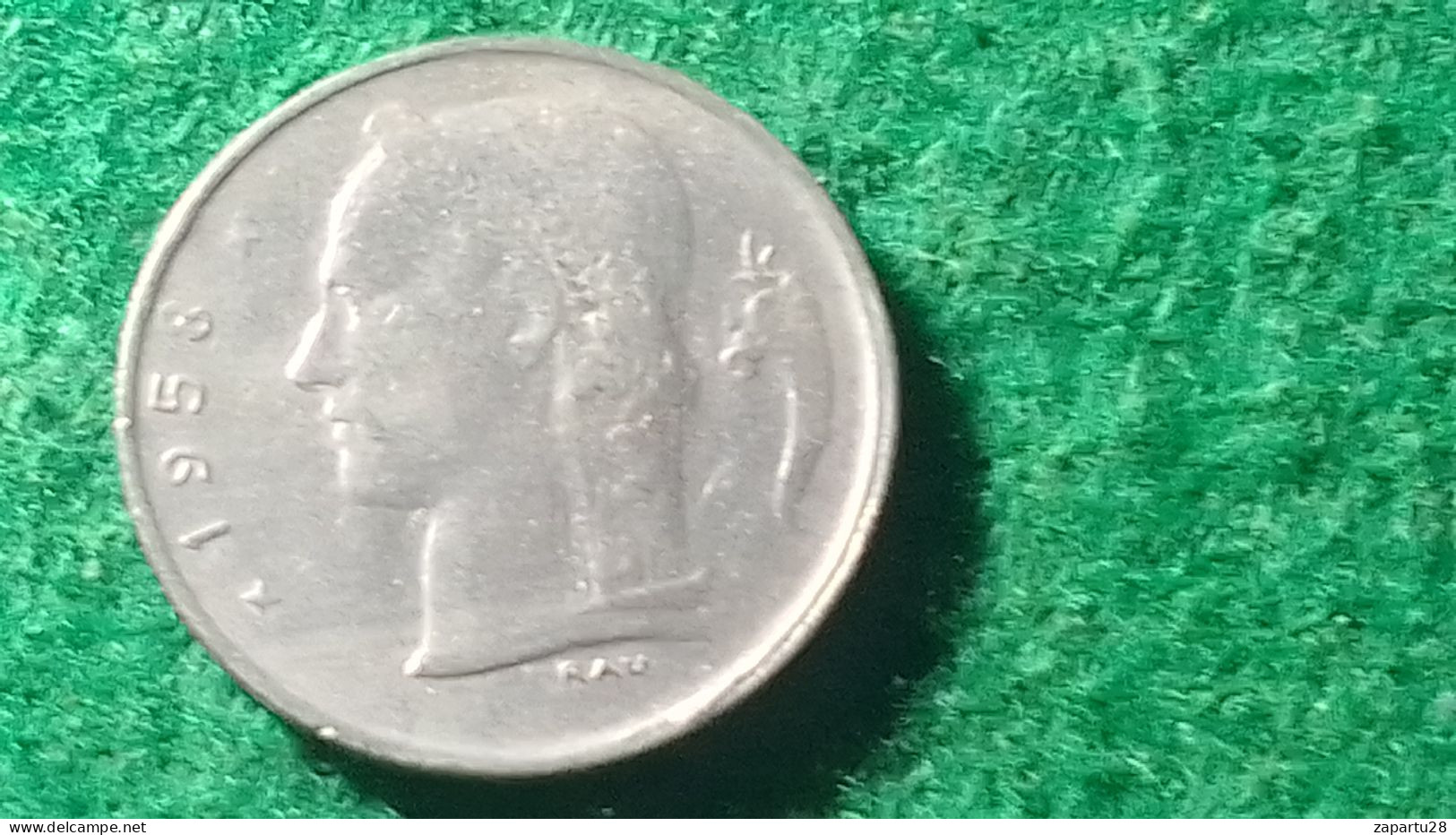 BELÇİKA - 1958-   1 FRANK - 25 Cent