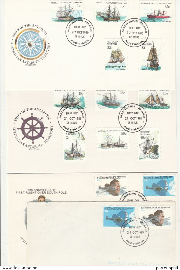 679 - Antarctic Territorio Antartico Australiano 1972/1986 - Insieme Di 80 Buste FDC Del Periodo Molto - FDC