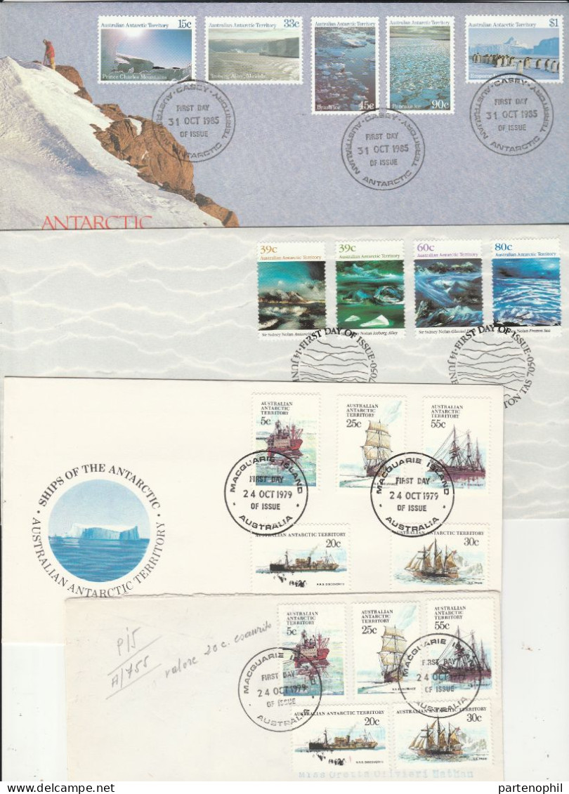 679 - Antarctic Territorio Antartico Australiano 1972/1986 - Insieme Di 80 Buste FDC Del Periodo Molto - FDC