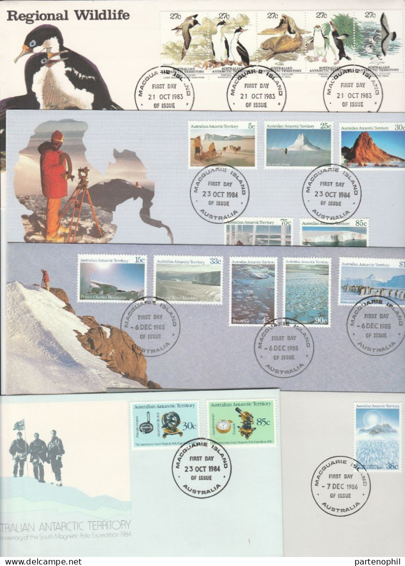 679 - Antarctic Territorio Antartico Australiano 1972/1986 - Insieme di 80 buste FDC del periodo molto