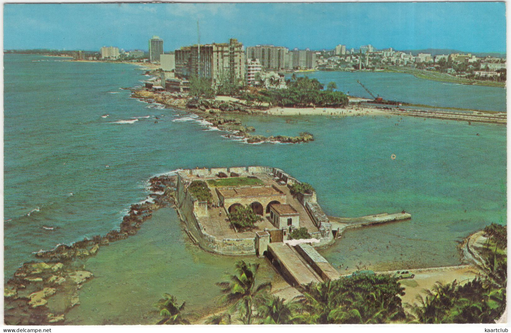 Fort San Geronimo And Condado Section, San Juan, Puerto Rico As Seen From The Caribe Hilton - 1968 - Puerto Rico