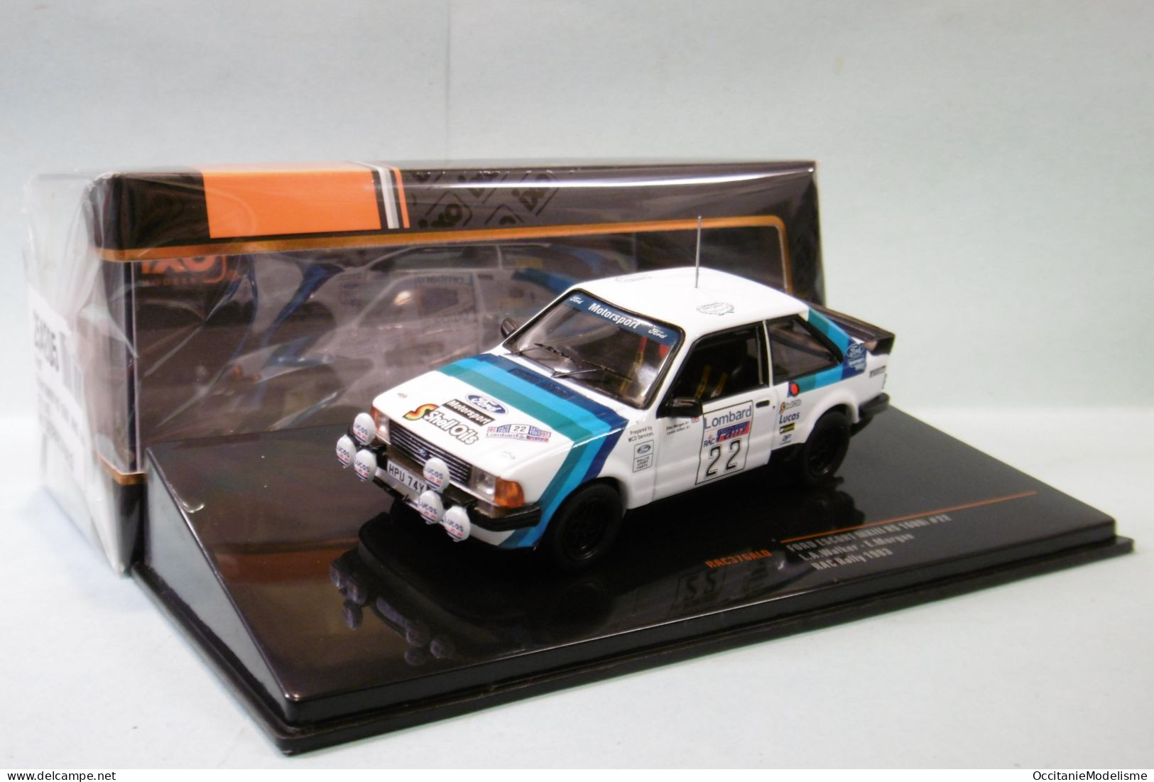 Ixo - FORD ESCORT MkIII RS 1600i #22 RAC Rally 1983 Walker - Morgan Réf. RAC376A NBO Neuf 1/43 - Ixo