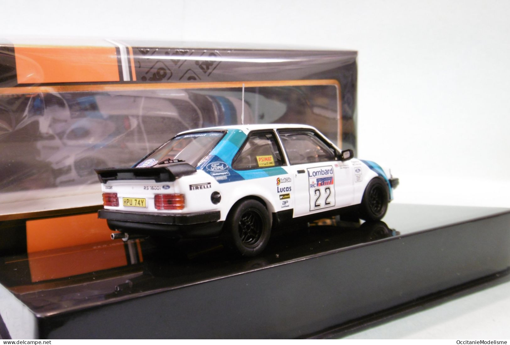 Ixo - FORD ESCORT MkIII RS 1600i #22 RAC Rally 1983 Walker - Morgan Réf. RAC376A NBO Neuf 1/43 - Ixo