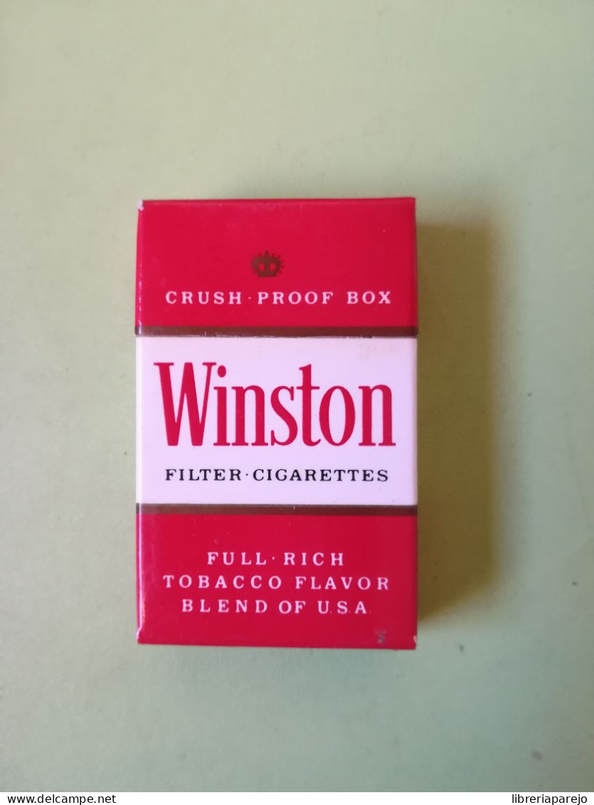 Caja Cerillas Antigua Winston Filter Cigarettes - Autres & Non Classés