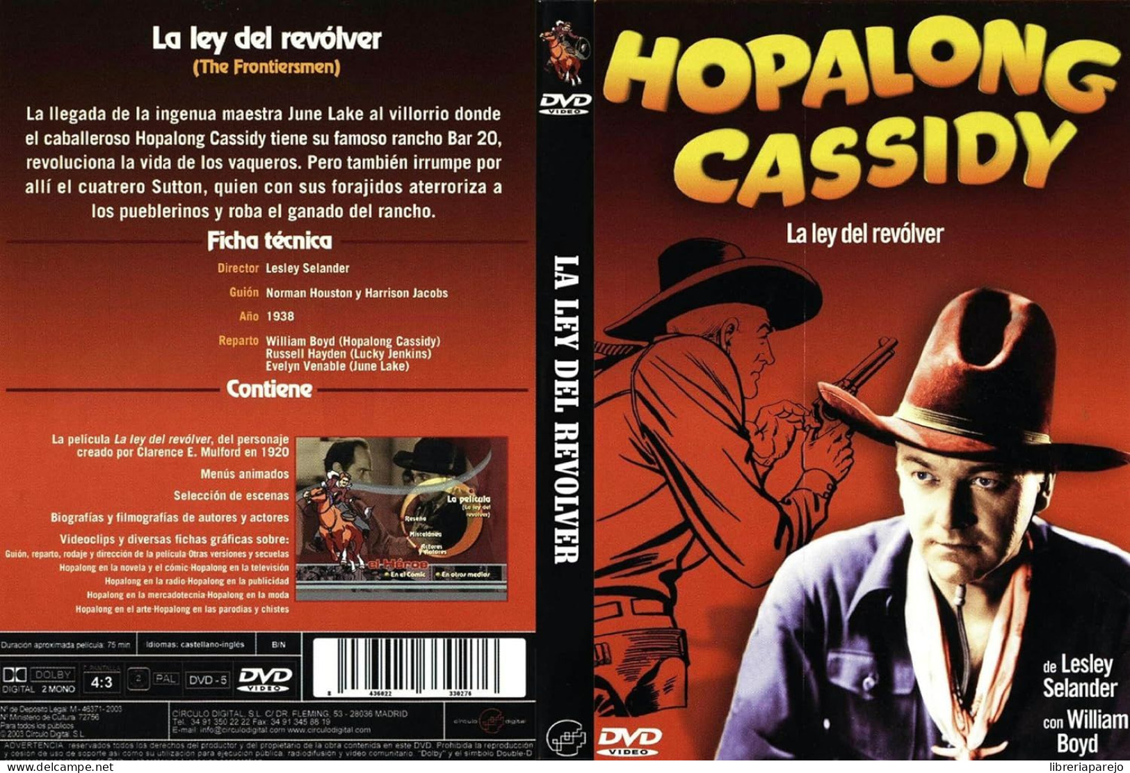 Hopalong Cassidy La Ley Del Revolver Dvd Nuevo Precintado - Sonstige Formate