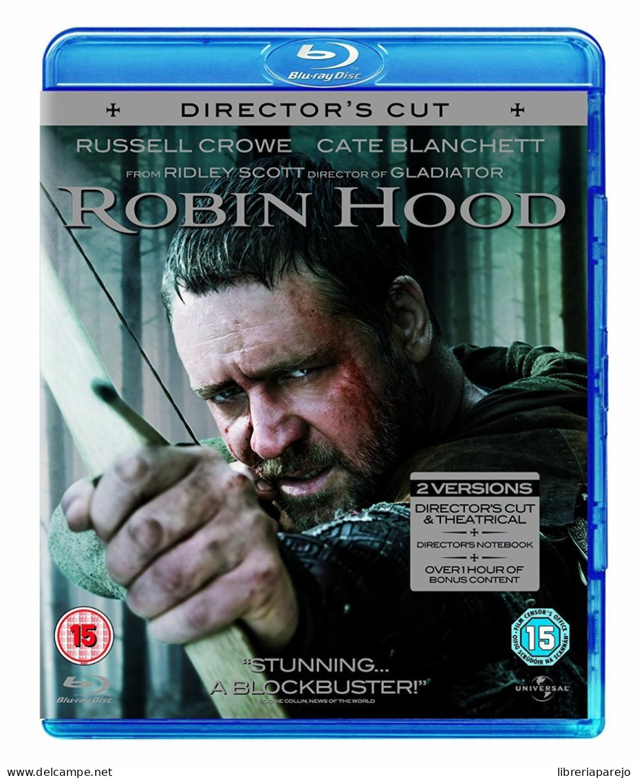 Robin Hood Ridley Scott Director's Cut Blu Ray Nuevo Precintado - Otros