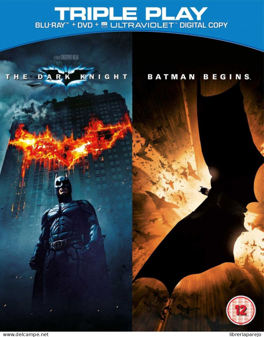 The Dark Knight + Batman Begins Blu Ray + Dvd Pack Nuevo Precintado - Autres Formats