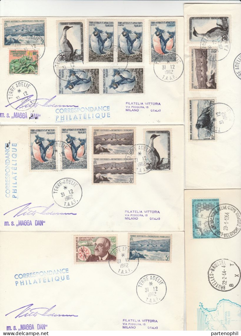 678 Antarctic expedition Spedizioni Antartiche - 1957/67 - Collezione di 97 lettere del periodo da vari paesi del mondo