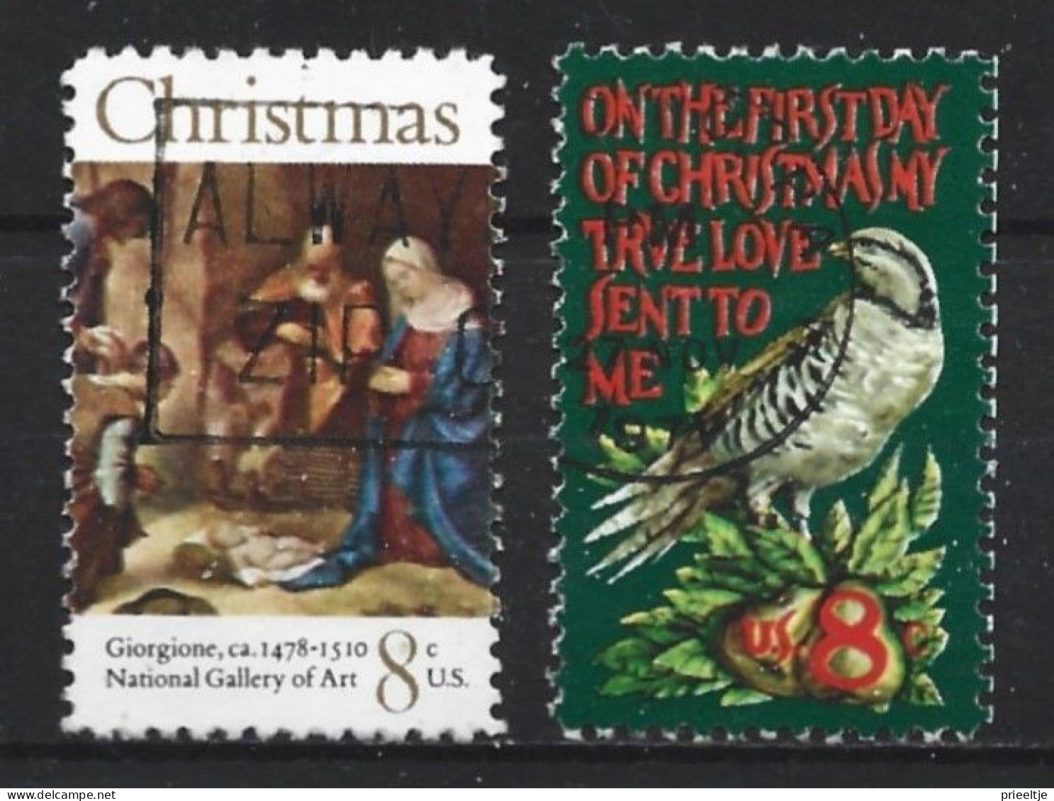 U.S.A. 1971  Christmas Y.T . 942/943 (0) - Gebruikt