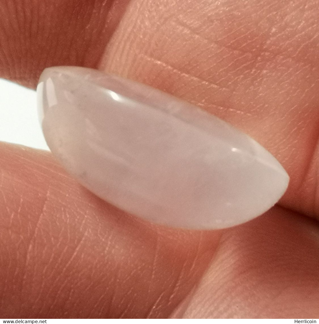 Quartz Rose Naturel Du Brésil - Cabochon Rond 18.69 Carats - 18.0 X 8.2 Mm - Roze Kwarts