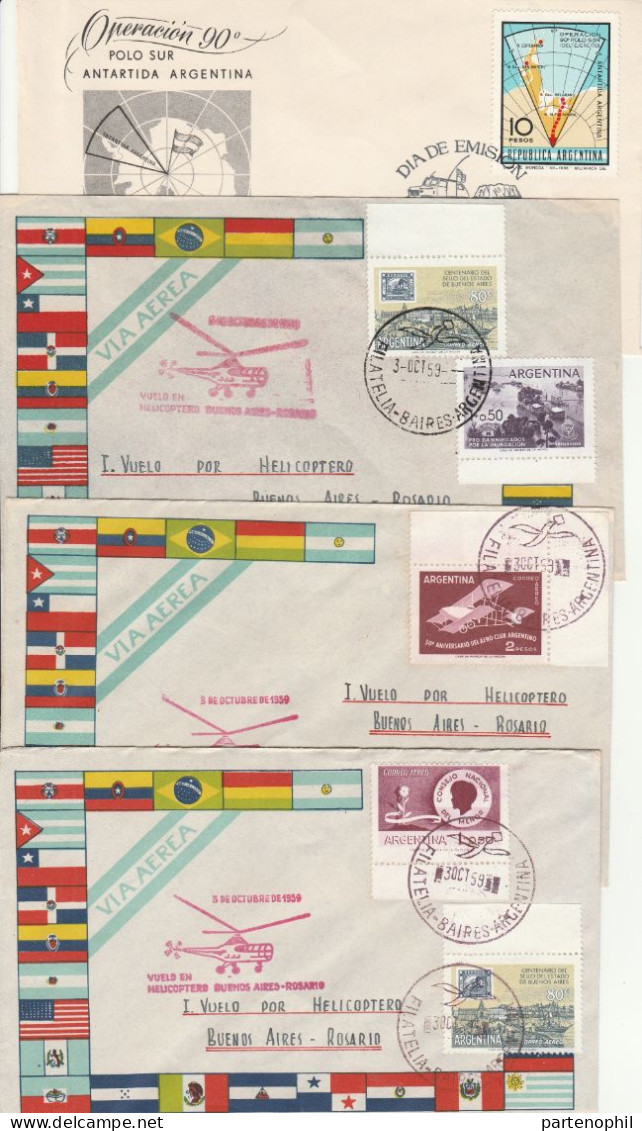 677 -  Antarctic Antartico - 1946/71 - Una ricca raccolta di lettere, FDC e altri bellissimi documenti dell’ Argentina